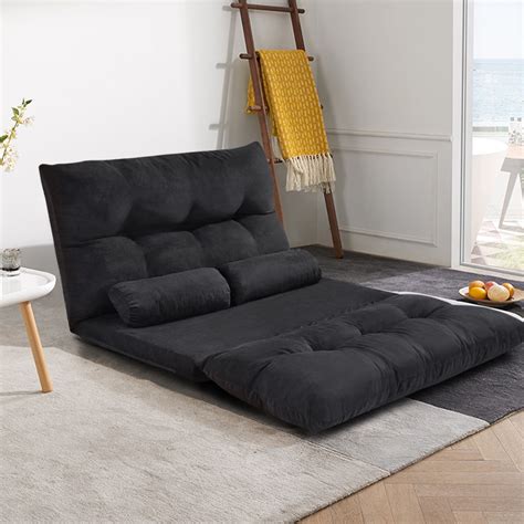 Sofa Bed Adjustable Folding Futon Sofa Video Gaming Sofa Sofa with Two ...