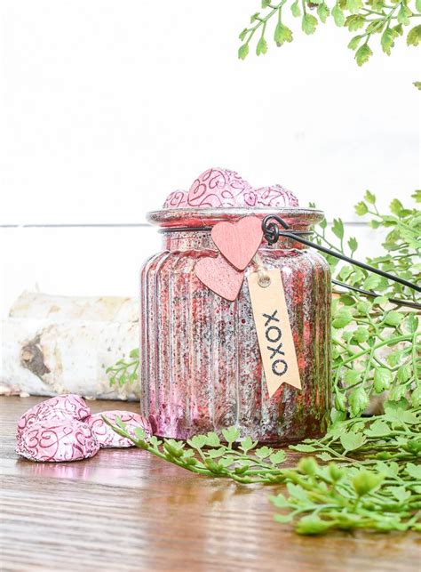 Quick and Easy Dollar Tree Valentine Jars | Crafts with glass jars ...