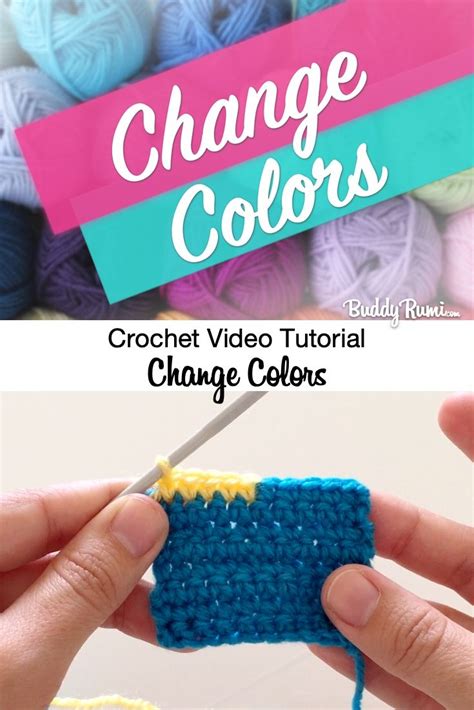 How to… Change Colors — BuddyRumi | Color change, Crochet videos tutorials, Amigurumi tutorial