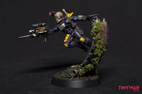 Officio Assassinorum Eversor Assassin on overgrown bulkhead | Commission Miniature Painting ...