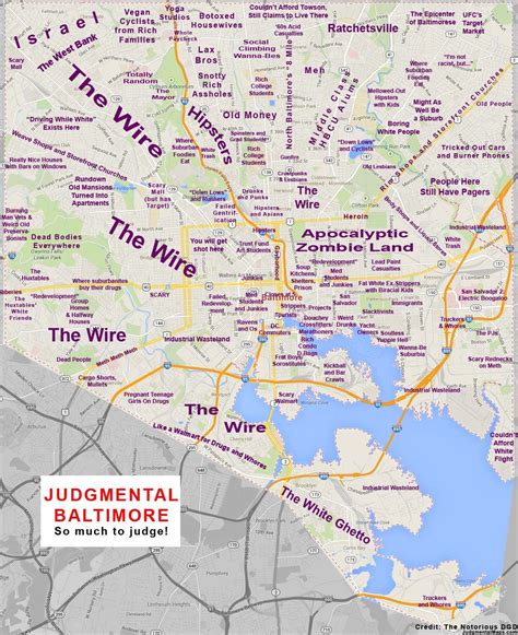 Updated/improved judgemental map of Baltimore. : baltimore