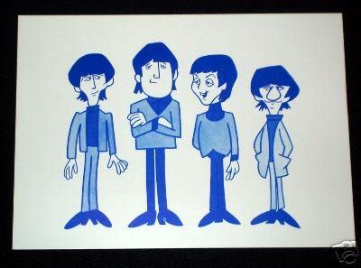 THE BEATLES 1965 CARTOON ORIGINAL STATIONARY SET !!!! | #35582278