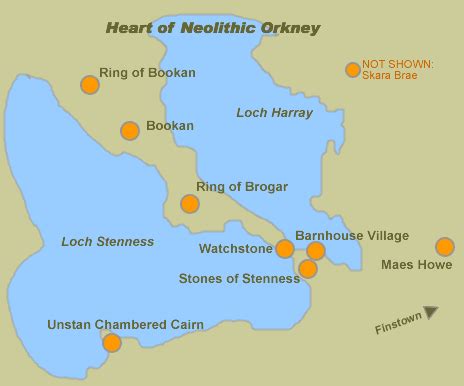 Neolithic Orkney Map