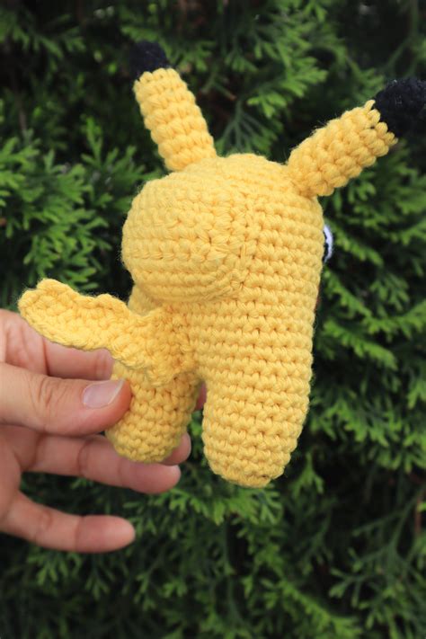 Among Us Toy Pikachu Handmade Plush Toyamong Us Video Game | Etsy