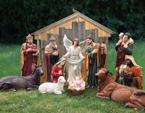 39" Large Scale Fiberglass Nativity Set with Stable *FREE SHIPPING*