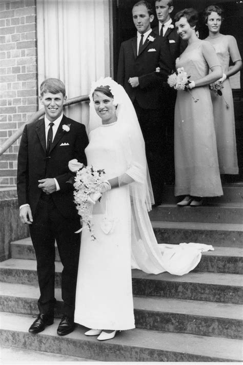 Gorgeous bride and groom looking classic. | 1960s wedding dresses ...