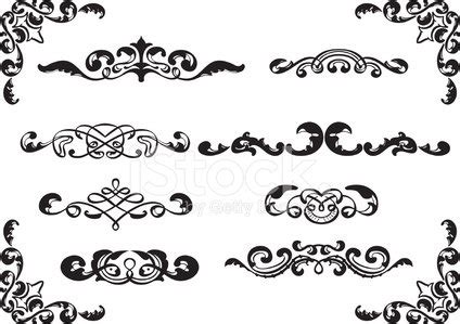 Floral Dividers Set Stock Clipart | Royalty-Free | FreeImages