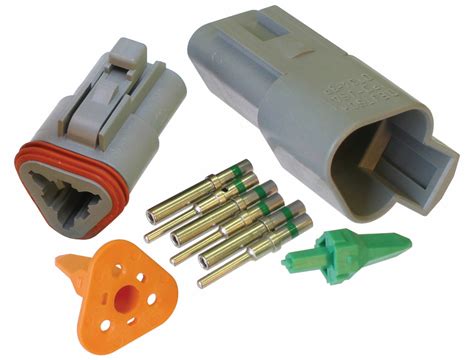 Deutsch DT 3-Way 3 Pin Electrical Connector Plug Kit - Fuse Factory