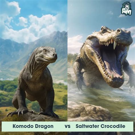 Komodo Dragon vs Crocodile Monitor: See Who Wins | Animal Matchup