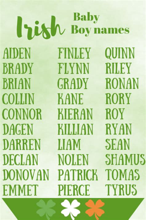 Irish Baby Boy Names - DadTypical