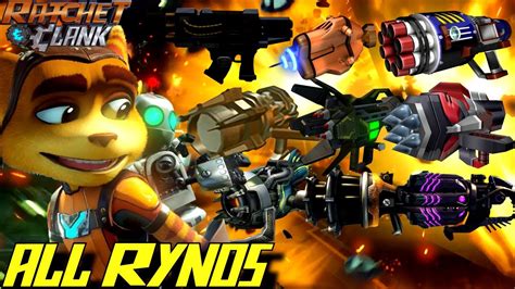 Ratchet & Clank - All RYNO Weapons (2002-2016) GAMEPLAY - YouTube