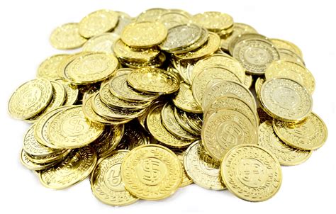 Plastic Gold Coins - 400 Count - KINREX LLC