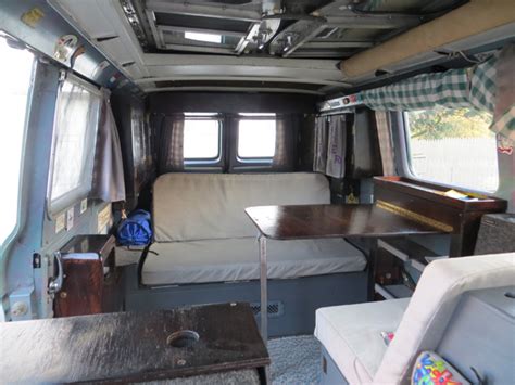 Corvair van camper interior photos (Ben's Bus)