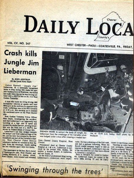 Crash Kills Jungle Jim Liberman | Jungle jim's, Jungle jim liberman, Funny car drag racing