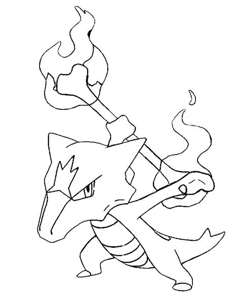 Coloring page Pokémon Alola Forms : Alolan Marowak 10