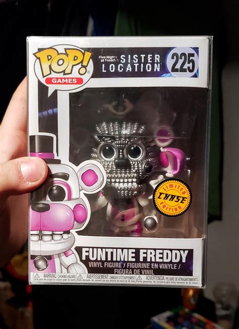 Got the chase Funtime Freddy Funko Pop today, very very cool! : r/fivenightsatfreddys