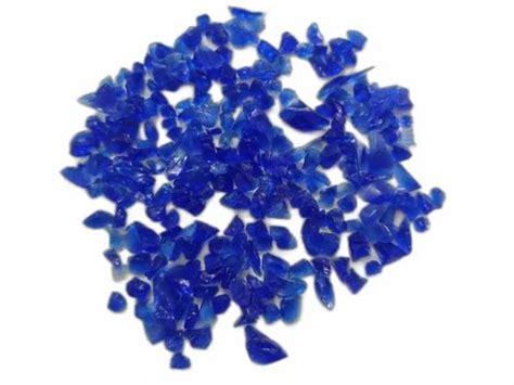 Recycle Royal cobalt Blue Crushed Glass Chips For Landscaping And ...