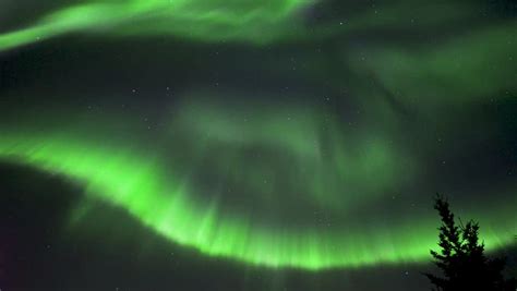 Green Colored Aurora Borealis in Alaska image - Free stock photo ...