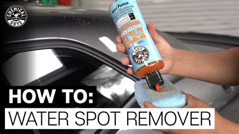 How To Correctly Remove Stubborn Water Spots! - Chemical Guys - YouTube