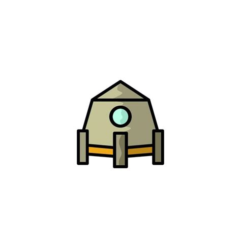 spaceship icon, a simple spaceship design with an elegant concept ...