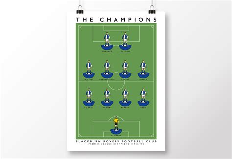 Blackburn Rovers Champions Poster | Matthew J I Wood Design & Illustration