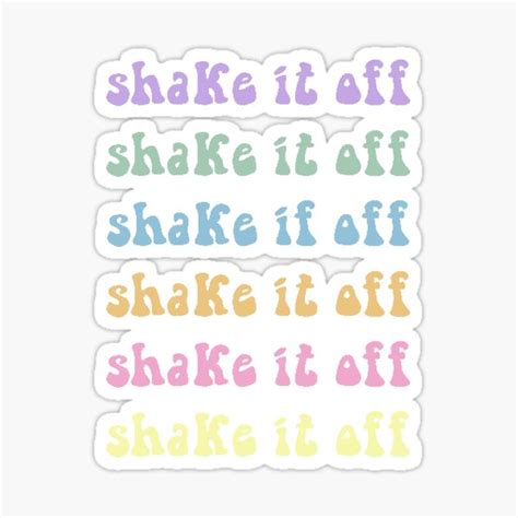 "shake it off hippie" Sticker for Sale by couurtneylynn | Redbubble