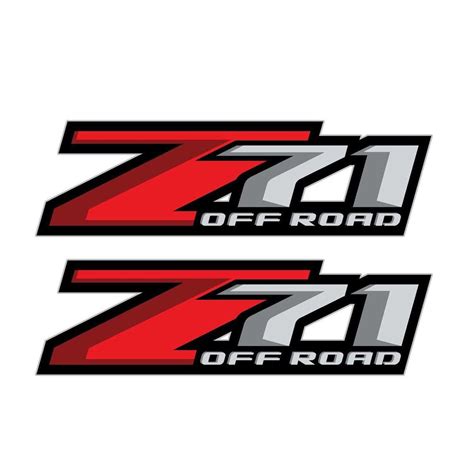 Set of 2: Z71 Off Road decal 2017 Chevrolet Silverado GMC Sierra pickup ...