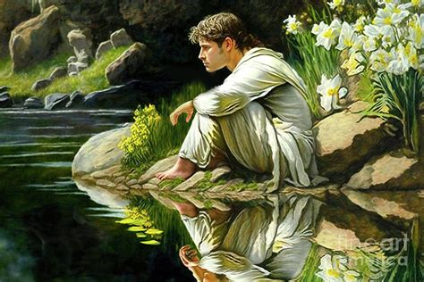 Greek Mythology Paintings Narcissus