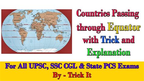 Trick to Remember Countries on Equator - YouTube