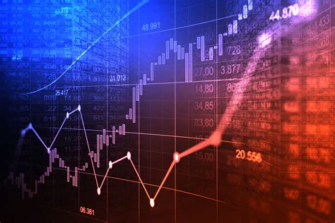 Financial Investment Indicators and Chart of Numbers in Double Exposure ...