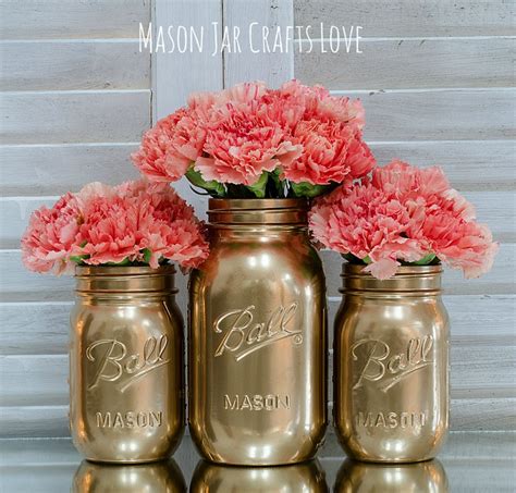 How To Spray Paint Jars - Mason Jar Crafts Love