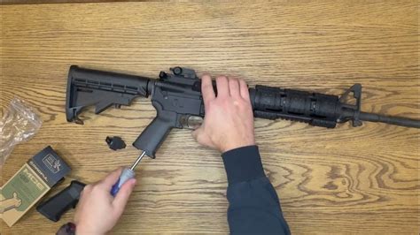 HOW TO INSTALL MAGPUL PISTOL GRIP ON AR-15 - YouTube