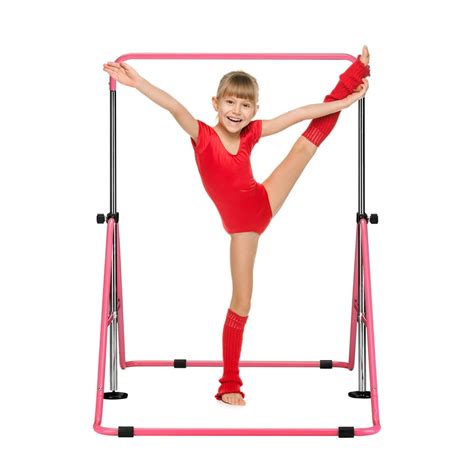 Ainfox Expandable Gymnastics Bars Kids Kip Junior Training Bars for Home, Folding Horizontal ...