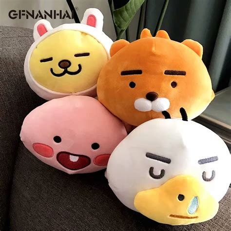 1pc 25cm Cute Kakao friends Plush toys Stuffed Soft Lying Kakao RYAN APEACH Dolls Lovely ...