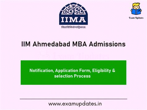 IIM Ahmedabad MBA 2023 Admissions-Notification (Out), Application Form ...