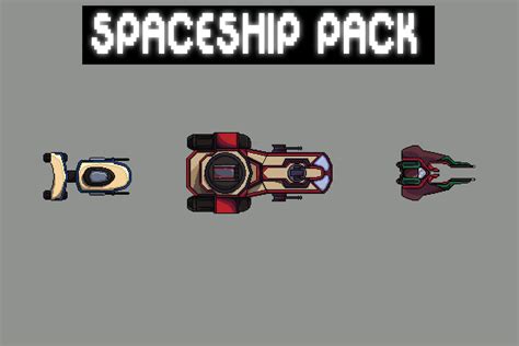 Free Spaceship Pixel Art Sprite Sheets - CraftPix.net