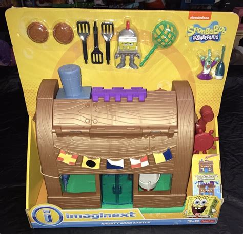 Fisher-Price DHV83 Imaginext Spongebob Squarepants, Krusty Krab Kastle ...