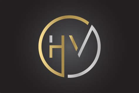 HV Logo Design Vector Graphic by Rana Hamid · Creative Fabrica