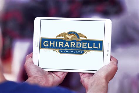 Ghirardelli chocolate logo editorial photo. Image of logos - 98313676