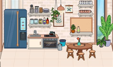 Toca life world kitchen ideia | Декор для домика, Домики, Токио