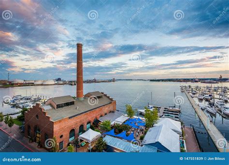 View of the Waterfront in Canton, Baltimore, Maryland Editorial Stock ...