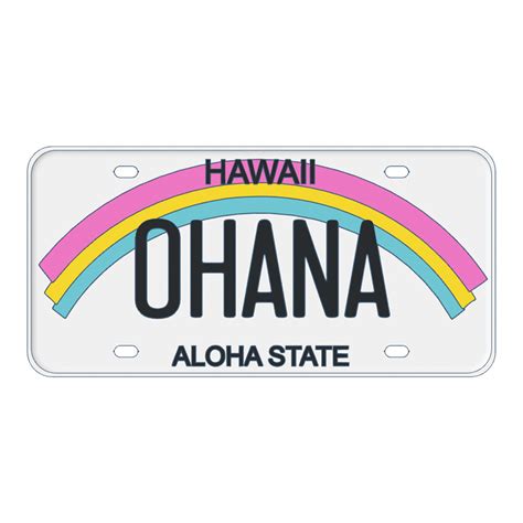 Replica Hawaii License Plate – YGK3D