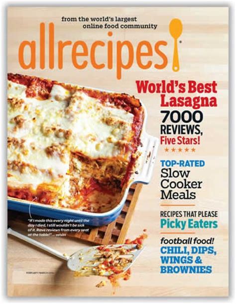 AllRecipes Magazine Subscription ONLY $4.99 Per Year