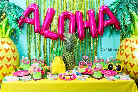 Tropical LUAU party ideas - decorations, favors, treats, photo booth ...