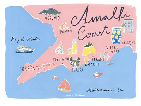 Printable Map Of Amalfi Coast - Printable Word Searches