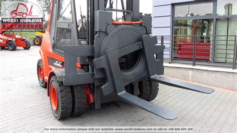 Forklift with rotator 8 ton FEM4A - YouTube