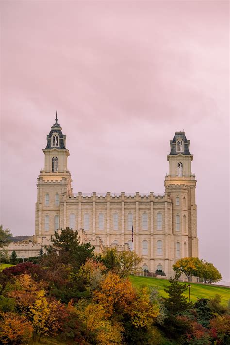 Manti Temple in the Fall | Parker Grimes Photography