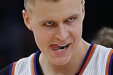 A scrapbook of every wonderful Kristaps Porzingis facial expression from Wednesday’s win ...