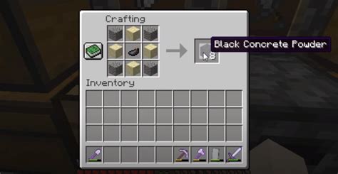 How To Make Black Concrete Powder: Minecraft Recipe