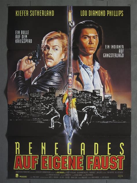 RENEGADES (1989) Original German Movie Poster For Sale